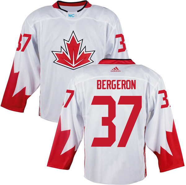 Canada World Cup 37 Patrice Bergeron white men nhl hockey jerseys 20016