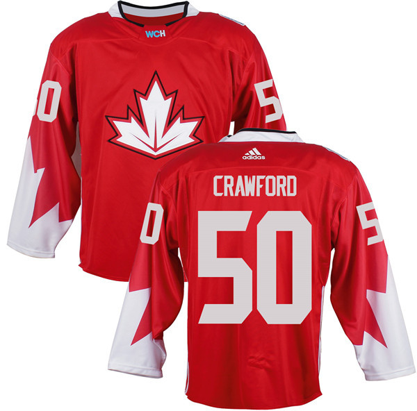 Canada World Cup 50 Corey Crawford red men nhl hockey jerseys 20016