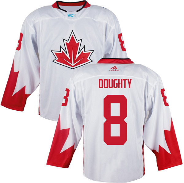 Canada World Cup 8 Drew Doughty white men nhl hockey jerseys 2016
