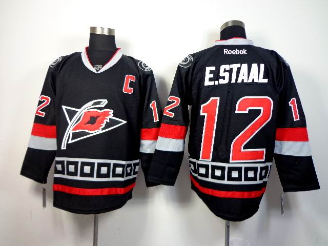 Carolina Hurricanes 12 Eric Staal black men nhl ice hockey jerseys