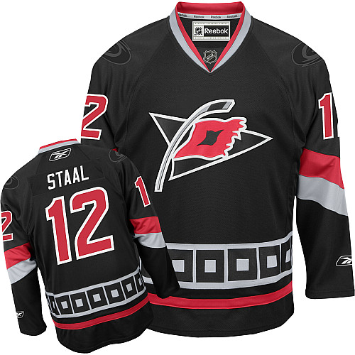 Carolina Hurricanes 12 STAAL black men nhl ice hockey jerseys