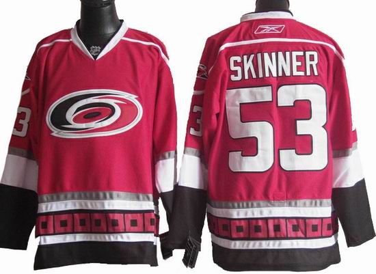 Carolina Hurricanes 53 Jeff Skinner Red men nhl ice hockey jerseys