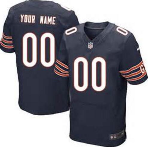 Chicago Bears Nike blue Custom Elite Jerseys for Men women youth kids