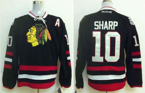 Chicago Blackhawks 10 Patrick Sharp black NHL Jerseys