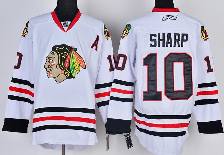 Chicago Blackhawks 10 Patrick Sharp white NHL Jerseys