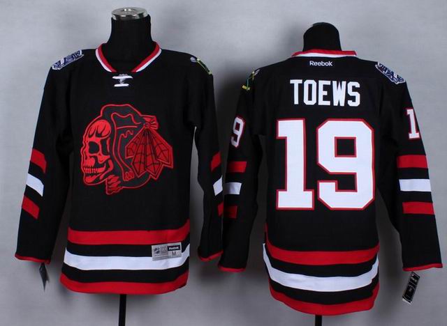 Chicago Blackhawks 19 Jonathan Toews black nhl Ice Hockey men jerseys