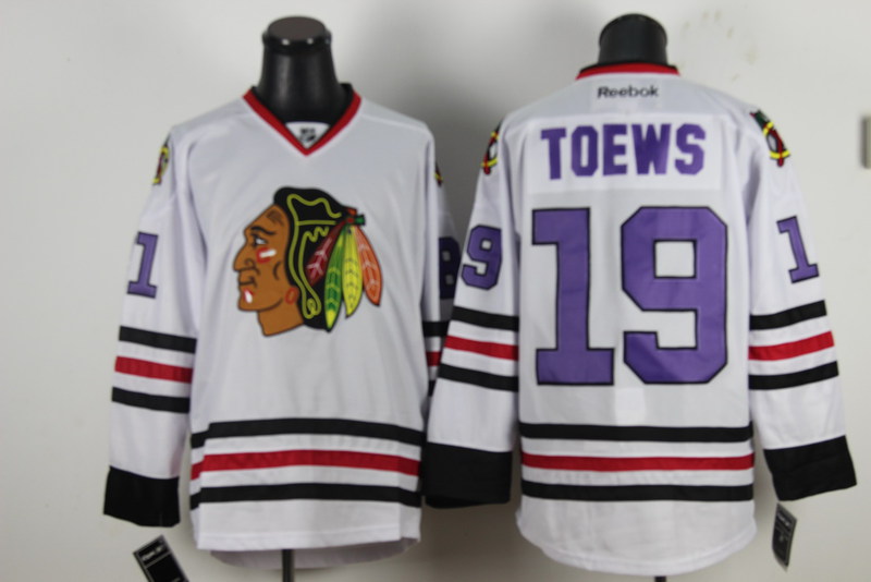 Chicago Blackhawks 19 Jonathan Toews white men nhl ice hockey jerseys