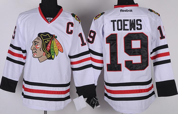 Chicago Blackhawks 19 TOEWS white Reebok men nhl jerseys