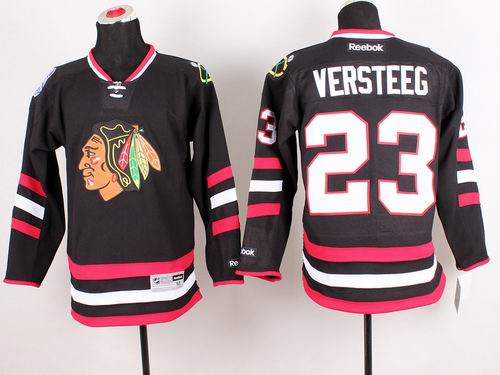 Chicago Blackhawks 23 VERSTEEG black hockey men nhl Jersey