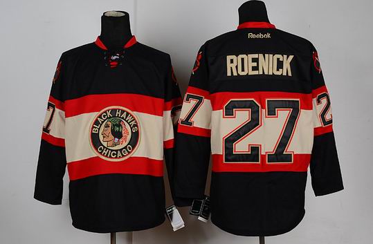 Chicago Blackhawks 27 Jeremy Roenick biage black NHL Jerseys