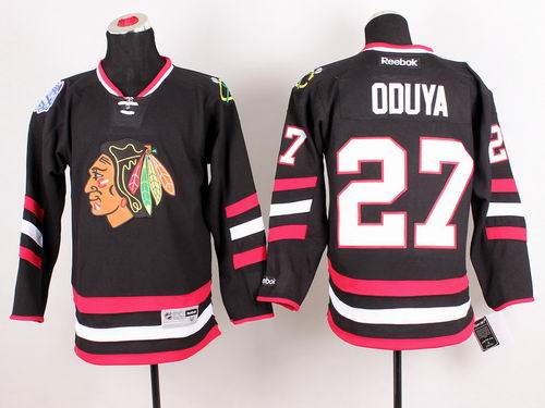 Chicago Blackhawks 27 ODUYA black men nhl Jersey