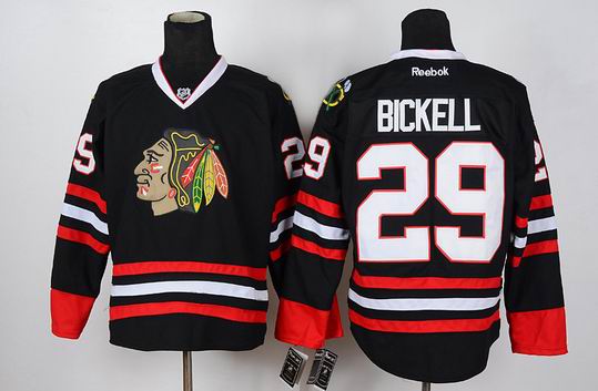 Chicago Blackhawks 29 BICKELL black hockey men nhl Jersey