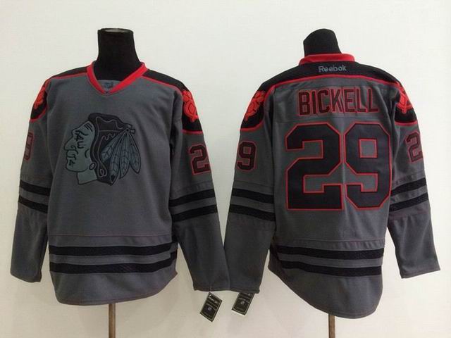 Chicago Blackhawks 29 Bryan Bickell gray Jerseys