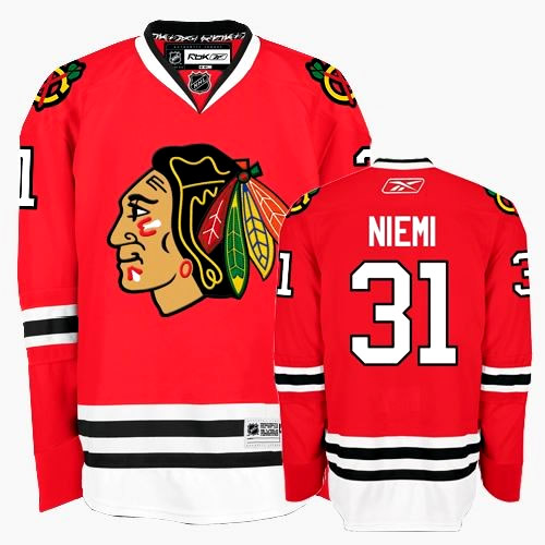 Chicago Blackhawks 31 NIEMI Red men ice hockey nhl jerseys