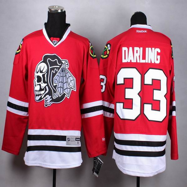 Chicago Blackhawks 33 Scott Darling  red nhl hockey Jersey