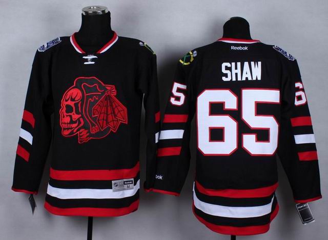 Chicago Blackhawks 65 Andrew Shaw  black Ice hockey Jerseys