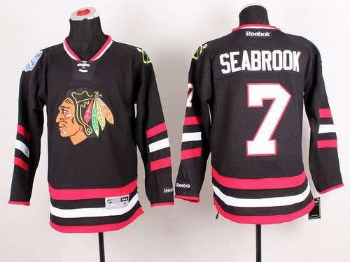 Chicago Blackhawks 7 Brent Seabrook  black Reebok nhl Jersey