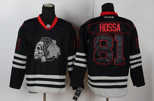 Chicago Blackhawks 81 HOSSA black ice nhl Jersey