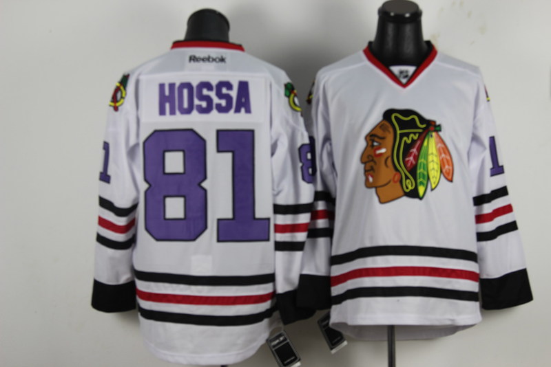 Chicago Blackhawks 81 Marian Hossa white men nhl ice hockey jerseys