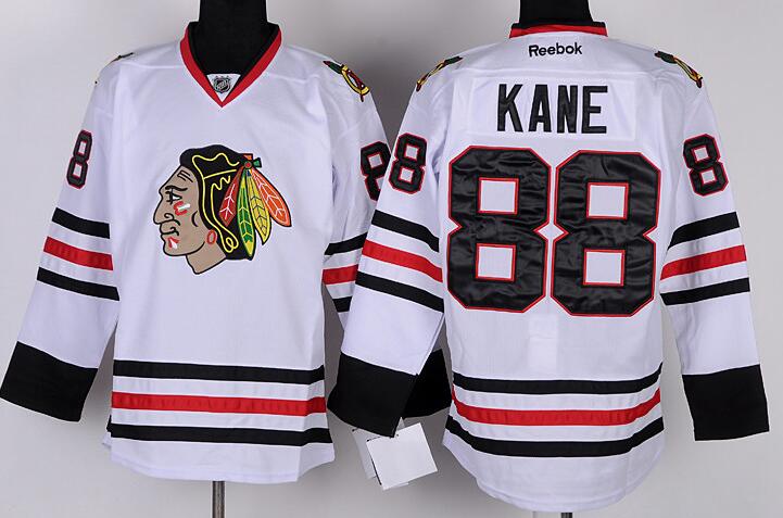 Chicago Blackhawks 88 Patrick Kane White reebok nhl Jersey