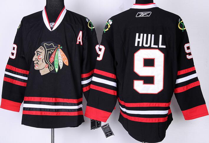 Chicago Blackhawks 9 Bobby Hull CCM white nhl Jersey A patch