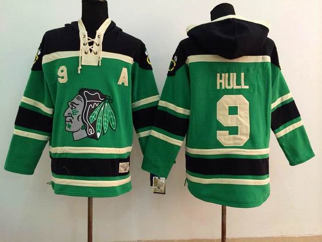 Chicago Blackhawks Bobby Hull 9 green hockey Ice hockey Hooded Sweatshirt