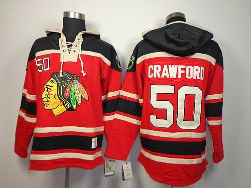 Chicago Blackhawks Corey Crawford 50 Red hockey jerseys