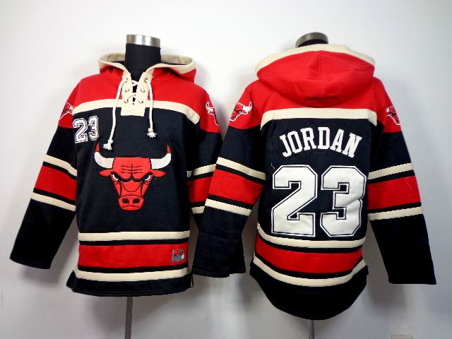 Chicago Bulls #23 Michael Jordan black basketball Hooded Sweatshirt