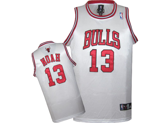 Chicago Bulls 13 NOAH white nba jerseys
