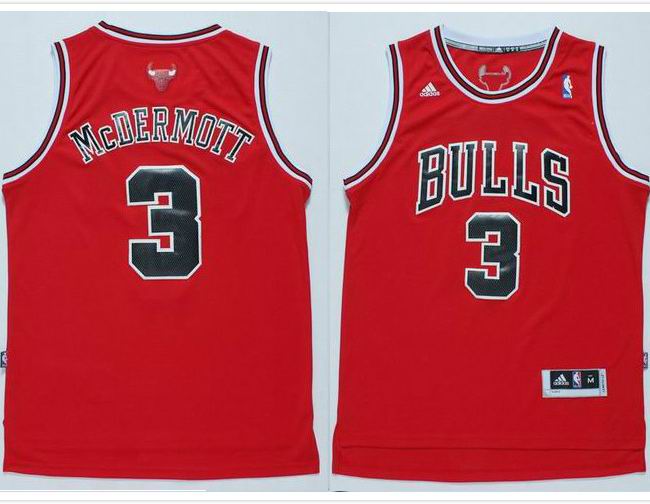 Chicago Bulls 3 Doug McDermott red Swingman Adidas men NBA basketball jerseys