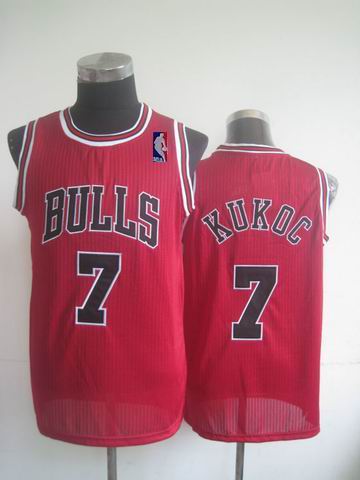 Chicago Bulls 7 Toni Kukoc red nba Jersey