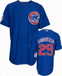 Chicago Cubs 29 SAMARDZIJA  blue men baseball mlb Jersey