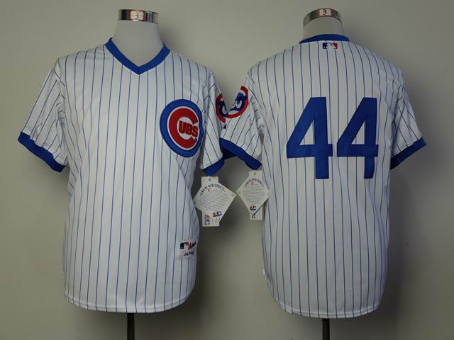 Chicago Cubs 44 Anthony Rizzo  throwback white men baseball mlb jerseys