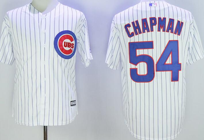 Chicago Cubs 54 Aroldis Chapman majestic white men mlb Baseball Jersey