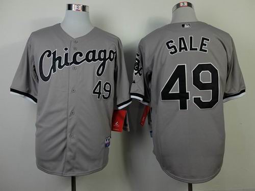 Chicago White Sox 49 Chris Sale gray men baseball mlb Jersey