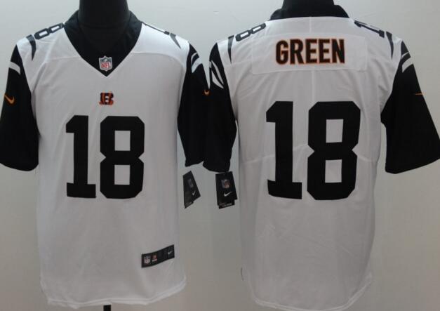 Cincinnati Bengals 18 A.J. Green Hemp white  Rush Limited nike NFL Jersey