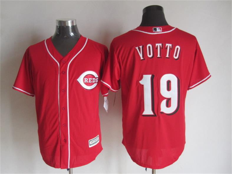 Cincinnati Reds 19 Joey Votto red majestic Authentic men baseball mlb jersey