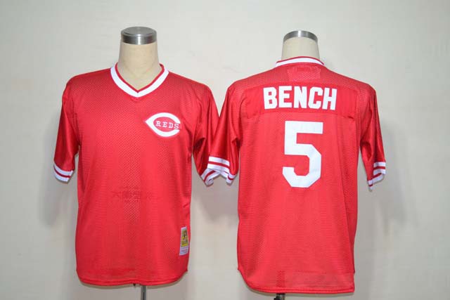 Cincinnati Reds 5 Johnny Bench Red men baseball mlb Jerseys