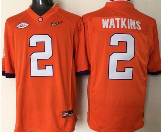 Clemson Tigers 2 Sammy Watkins Orange men NCAA college Football Jersey