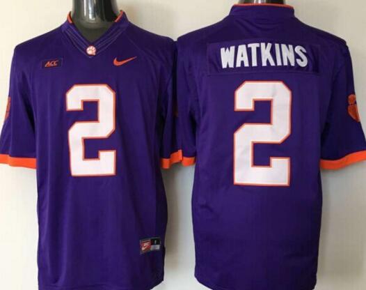 Clemson Tigers 2 Sammy Watkins purple men NCAA college Football Jersey