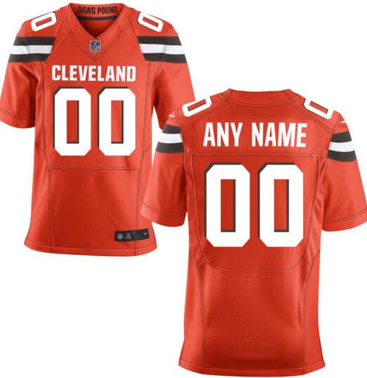 Cleveland Browns Nike orange Elite Custom Jersey for Men women youth kids