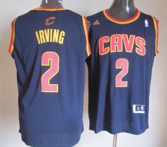 Cleveland Cavaliers 2 Kyrie Irving Blue adidas men nba basketball jersey