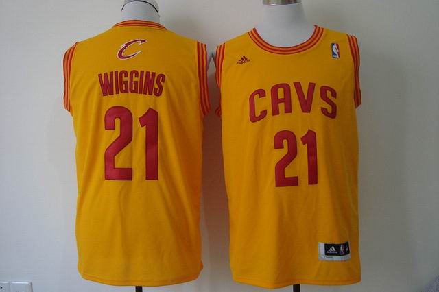 Cleveland Cavaliers 21 BYNUM throwback yellow nba jerseys