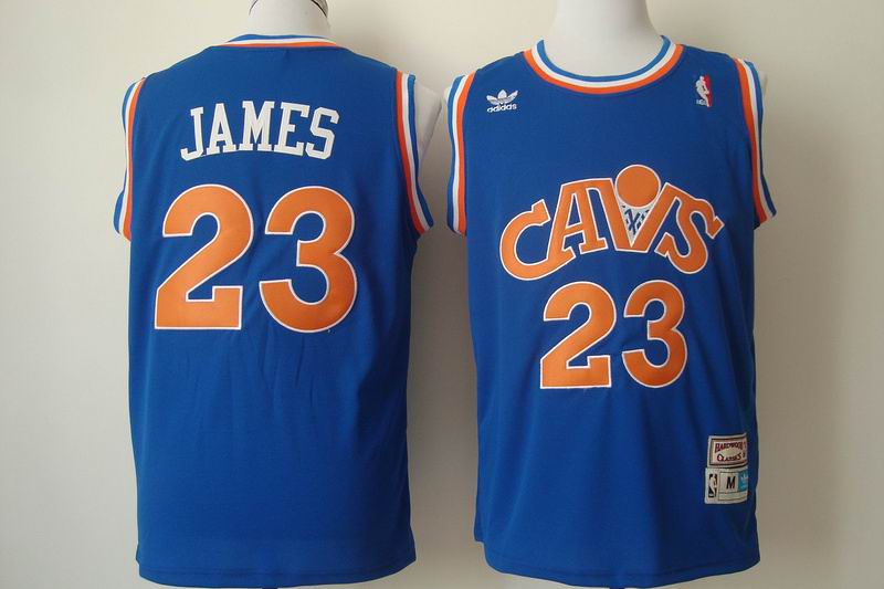 Cleveland Cavaliers 32 LeBron James blue nba basketball Jersey