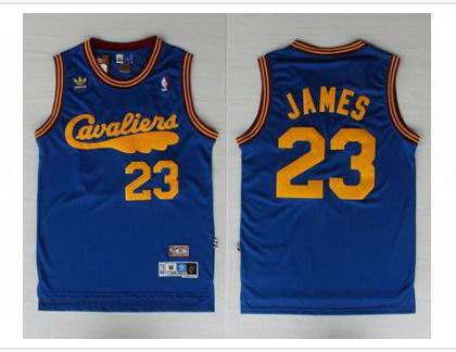Cleveland Cavaliers 23 LeBron James blue Swingman adidas men nba basketball jerseys