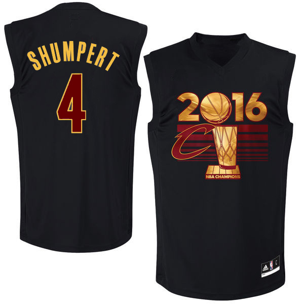 Cleveland Cavaliers-4 Shumpert Black Champion adidas men nba basketball jersey