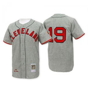 Cleveland Indians 19 Bob Feller 1948  Grey Road men baseball mlb Jerseys