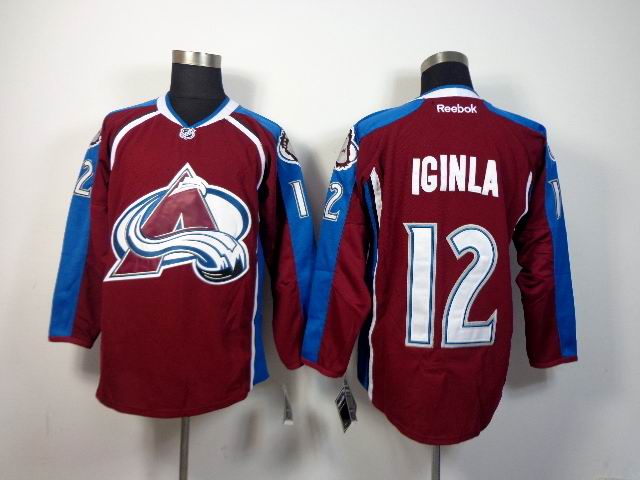 Colorado Avalanche 12 Jarome Iginla red reebok men nhl ice hockey jerseys