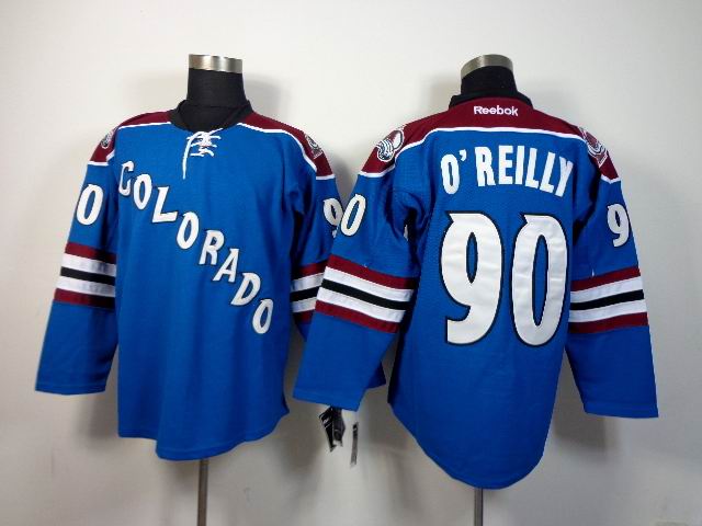Colorado Avalanche 90 Ryan O'Reilly blue Reebok men nhl ice hockey jerseys