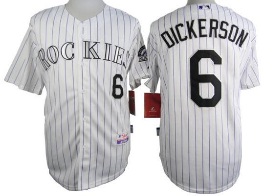 Colorado Rockies 6 Corey Dickerson white men baseball mlb jerseys